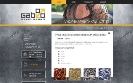 Gabko.cz - výkup kovů a likvidace technologických celků