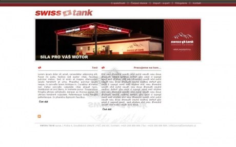 Swiss tank - síť čerpacích stanic